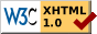 Valid XHTML 1.0 Logo